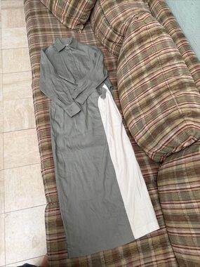 Luum Gray and Cream Long Sleeve Maxi Skirt and top new without tags